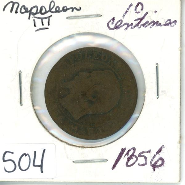 Napoleon III 1856 10 centimes