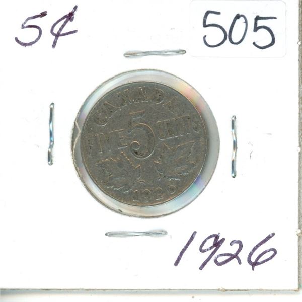 1926 5¢ five cent