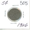 Image 1 : 1926 5¢ five cent
