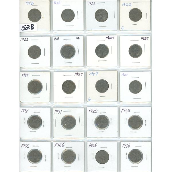 20 George IV nickels