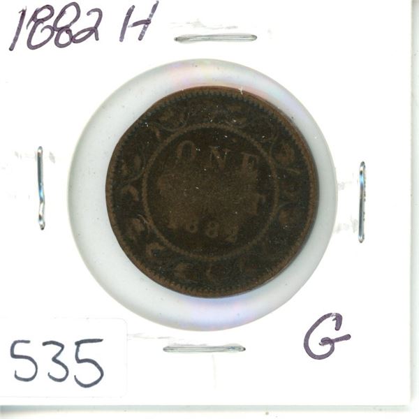 1882-H Canada 1¢ one cent