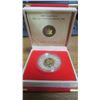 Image 1 : 2005 Year of the Rooster Lunar $15. Sterling Silver with 24-karat Gold Plating. Proof with Ultra Hea