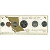 Image 1 : 1971 6-coin Canada Year Set. Includes British Columbia Centennial Dollar.