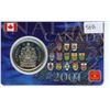 Image 1 : 2001 50 Cents Credit Card with 13 Provincial Crests. As issued by the Royal Canadian Mint.