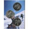 Image 3 : Complete Set of 3 Canadian Tire Money first issue Limited Edition Coins. Housed in original folder o