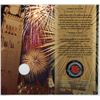 Image 2 : 2002 Colourized Canada Day 25 Cents. Housed in its original folder of issue.
