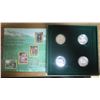 1996 Little Wild Ones 4-coin Set. Includes bear cubs, cougar kittens, baby moose & ducklings. Sterli