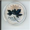 Image 2 : 2017 Maple Leaves $10. Large 99.99% pure Silver depicts the first Canadian Small Cent issued in 1937