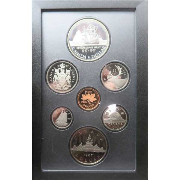 1987 Davis Strait Proof Set. 7-coin Proof Set includes 400th Anniversary of John Davis’s expeditions