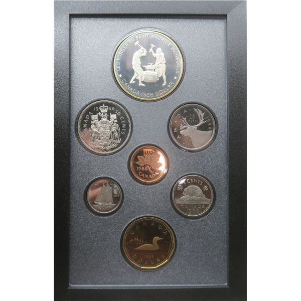 1988 Iron Works Proof Set. 7-coin Proof Set includes 250th Anniversary of the first Heavy Industry i