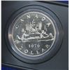 1976 Voyageur Nickel Dollar. Bright White. Housed in its original RCM blue clamshell case of issue. 