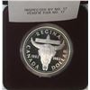 Image 2 : 1982 Regina Centennial Silver Dollar. Bright White. Housed in its original case of issue. Proof with