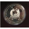 Image 2 : 1988 Ironworks Silver Dollar. Bright White. Housed in its original case of issue. Proof with Ultra H