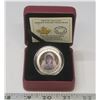 Image 1 : 2014 Haunted Canada: Ghost Bride 25 Cents. Lenticular Image has the ghost’s eyes open & shut. Specim