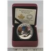 Image 1 : 2016 The Coloured Maple Leaf $20. 99.99% pure Silver. Proof with Ultra Heavy Cameo. Housed in its or