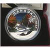 Image 2 : 2016 The Coloured Maple Leaf $20. 99.99% pure Silver. Proof with Ultra Heavy Cameo. Housed in its or