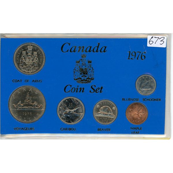 1976 Canadian Year Set. 6-coin set.