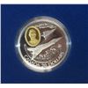 Image 3 : 1996 Avro 105 Arrow $20. Sterling Silver with Gold Plating. Proof with Ultra Heavy Cameo. Housed in 