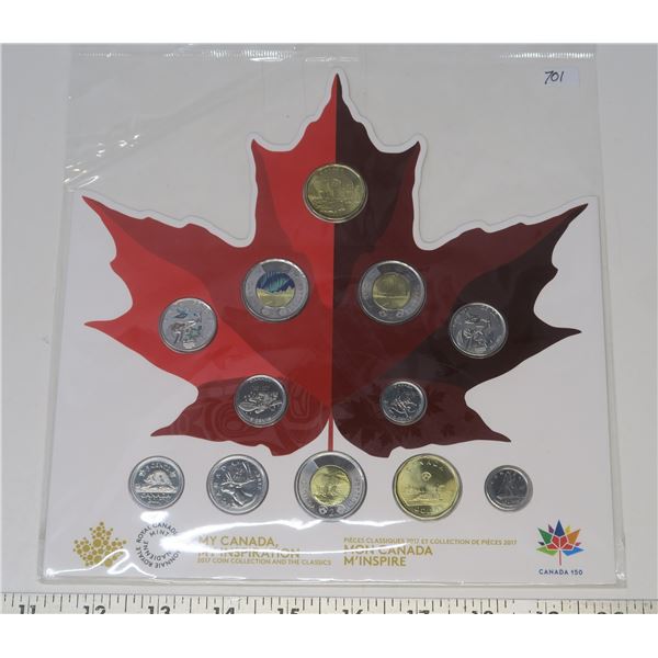 2017 My Canada My Inspiration Coin Collection. 12-coin set includes Coloured coins. Housed in its or