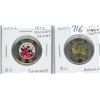 Image 1 : Complete Set of 2 1972 – 2022 Canada – Russia Hockey Series Toonies. Includes Coloured & Regular. Br