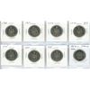 Image 1 : Lot of 8 Canadian 50 Cents. Includes 1968, 1969, 1972, 1974, 1975, 1980, 1981 & 1952 – 2002 Jubilee.