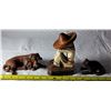 Image 1 : Wood carvings - hound dog, siesta time and frog