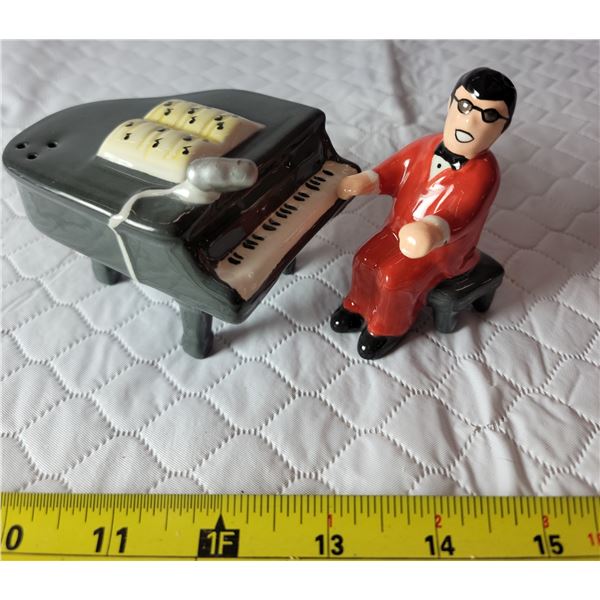 Fitz Floyd Omnibus OCI piano man salt & pepper shakers