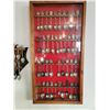 Image 2 : 103 collector spoons (mostly Canadian and Christmas) with racks