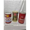 Image 1 : Three vintage quarts of oil - full