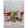 Image 1 : Three vintage quarts of oil - full