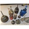 Image 2 : Vintage oil cans and funnels