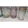 Image 2 : Old glass jars & embossed milk bottles