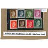 Image 1 : German Hitler Head stamps, set of 8 - Mint, never used