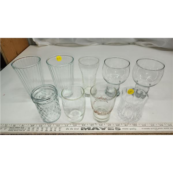 Lot of assorted Drinking glasses