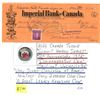 Image 1 : 1950 Imperial Bank of Canada cheque & 2022 "Summit Hockey series" uncirculated Canadian toonie