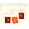 Image 1 : 3 German stamps 5, 40, 50