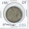 Image 1 : 1885 NFLD 50 cent coin - G4