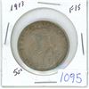 Image 1 : 1913 Canadian 50 cent coin - F15
