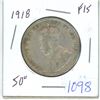 Image 1 : 1918 Canadian 50 cent coin - F15
