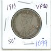 Image 1 : 1919 Canadian 50 cent coin - VF20