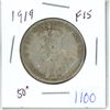 Image 1 : 1919 Canadian 50 cent coin - F15