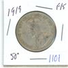 Image 1 : 1919 Canadian 50 cent coin - F15