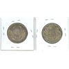 Image 2 : Set of 2, 1940s Canadian 50 cent coins - AU50