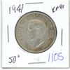 Image 1 : 1941 Canadian 50 cent coin - EF45