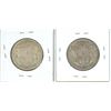 Image 2 : Set of 2, 1942 Canadian 50 cent coins - AU55 & AU50