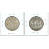 Image 2 : Set of 2, 1944 Canadian 50 cent coins - VF20