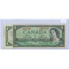 Image 1 : Set of 2, 1954 Canadian 1 dollar bills, Beattie & Rasminsky - prefixes T/P & W/P