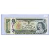 Image 1 : 1973 1 dollar CDN bill, Crow and Bauey - prefix AMD & 1954 CDN 1 dollar bill, Beattie and Rasminsky 