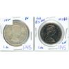 Image 1 : 1968 Canadian nickel dollar - MS62 & 1960 Canadian silver dollar