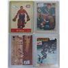 Image 1 : 4 vintage hockey trading cards 1950's Bill Durnan, Claude Rayner, 1977-78 Mike Bossy, 1951-1991 Bill